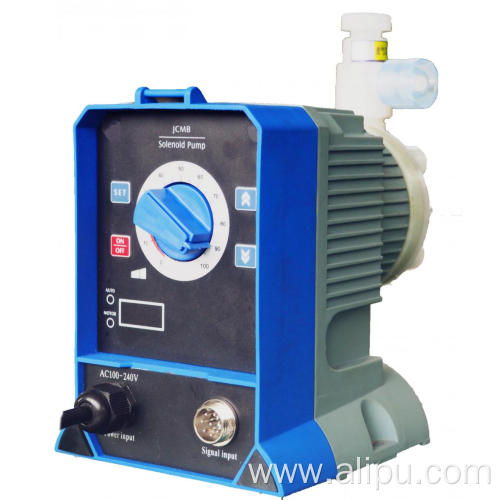 Diaphragm solenoid dosing pump for water treatment